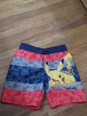 Pokemon Pikachu Swim Shorts - Red, Blue, Yellow